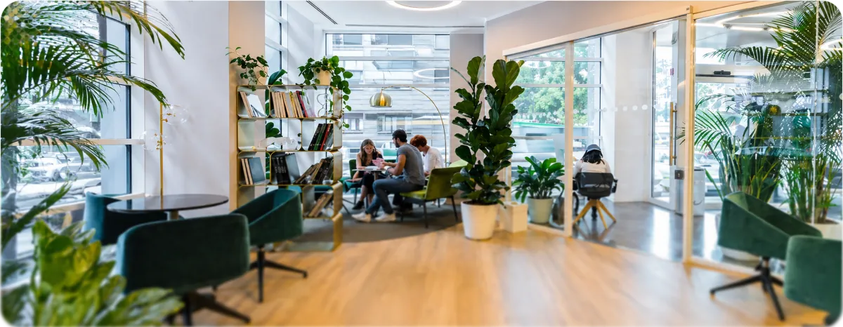 Modern office workspace